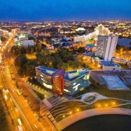 Ночной Минск. Съемка с воздуха. Фото Видео съемка с дрона в Минске. Воздушная фотосъемка и видео.