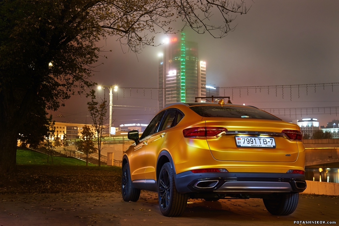 Рекламная фотосъемка Автомобиля Geely. Фотосессия машины для рекламы. Авто-фотограф в Минске